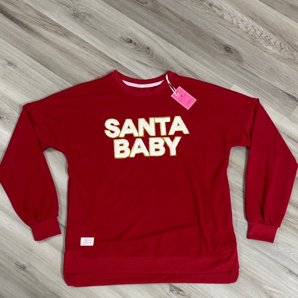 Simply Southern 'Santa Baby' Sweatshirt
